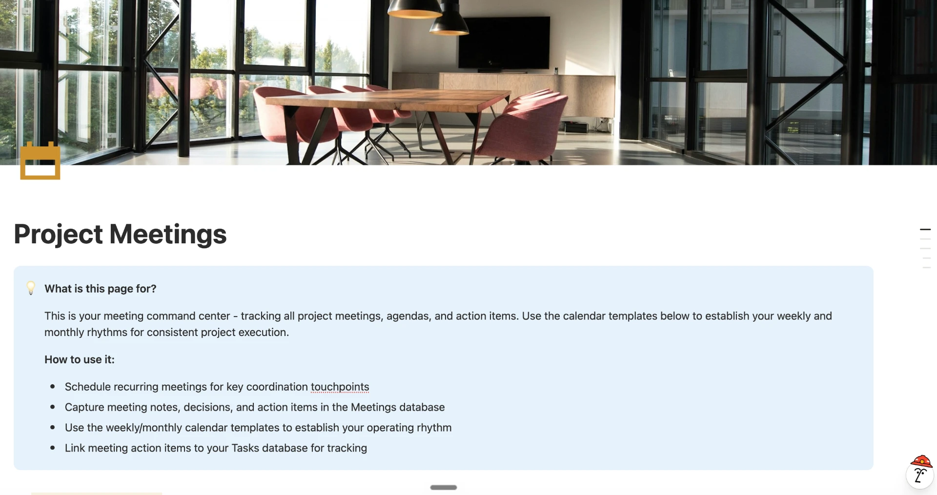 ProjectOS: Project meetings